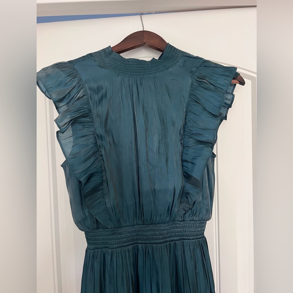 Lulu's Teal Maxi Dress - Picture 11 of 12